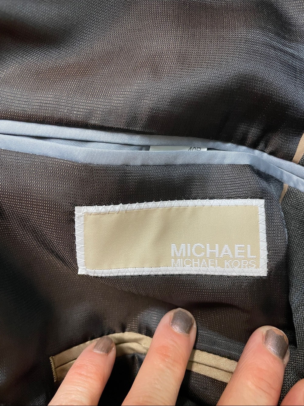 Michael kors Men's grey striped Two-Button Suit - new - Picture 4 of 11